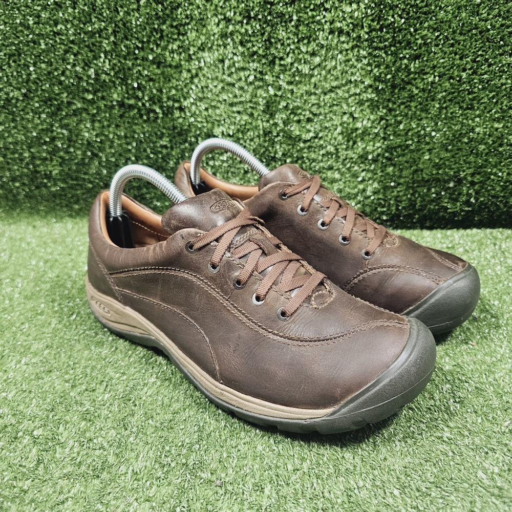 Keen Presidio ii Brown Leather Outdoor‎ Athletic Oxford Sneakers Womens 10